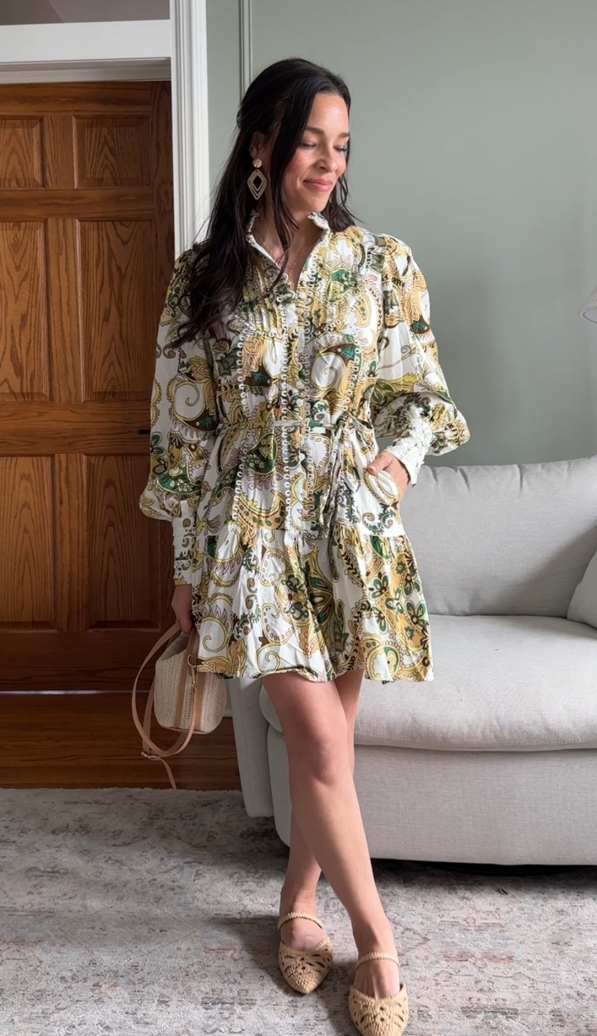 Spring printed dress- good quality, true to size, and beautiful sleeve details.

#LTKFindsUnder50 #LTKSaleAlert