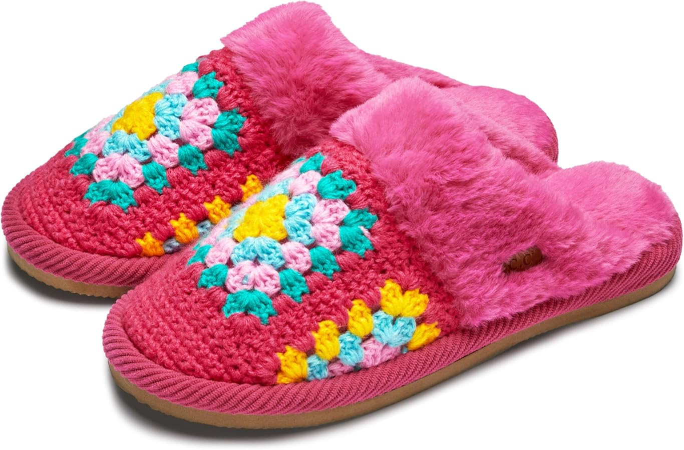 Funky Junque Fuzzy Clog Slippers for Women – Cute House Shoes, Indoor Outdoor Fluffy Bedroom Sl... | Amazon (US)