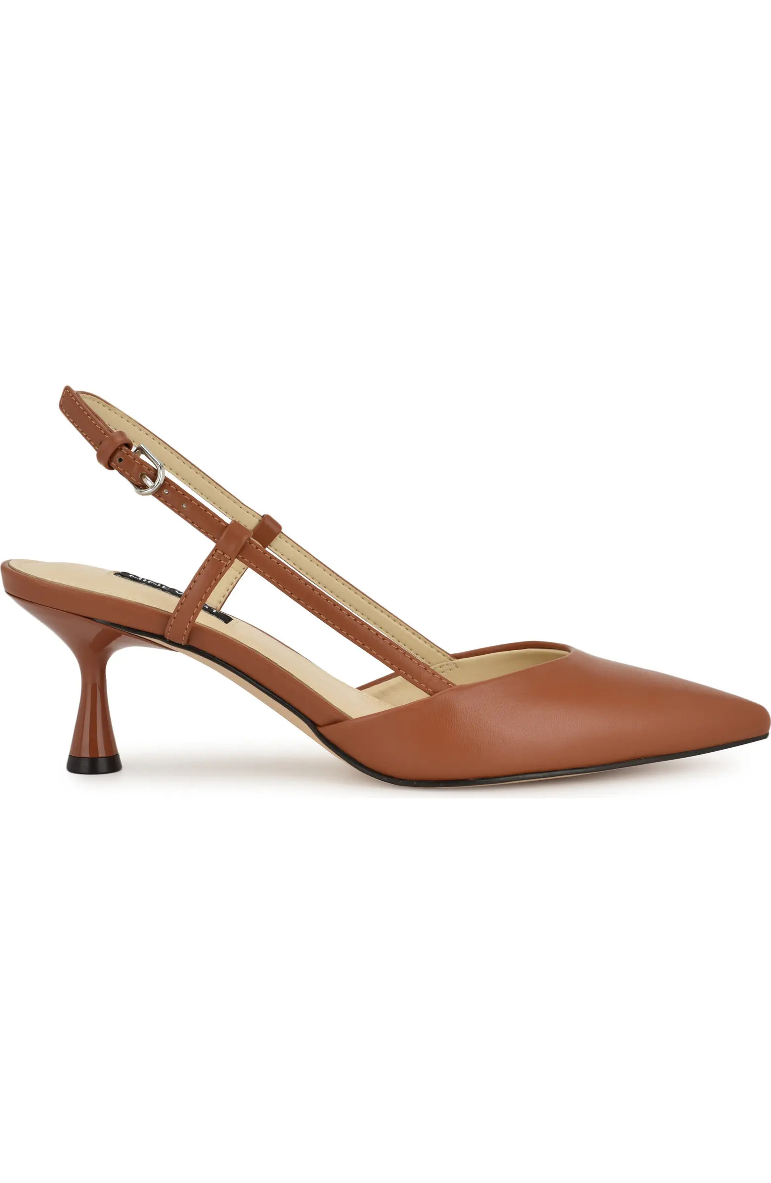 Rhonda Slingback Pointed Toe Kitten Heel Pump (Women) | Nordstrom