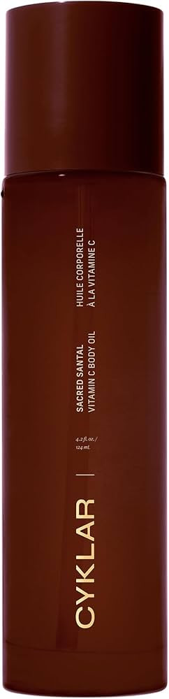 Vitamin C Body Oil for Women and Men. Moisturizing Sacred Santal Scented Body Serum for Glowing S... | Amazon (US)