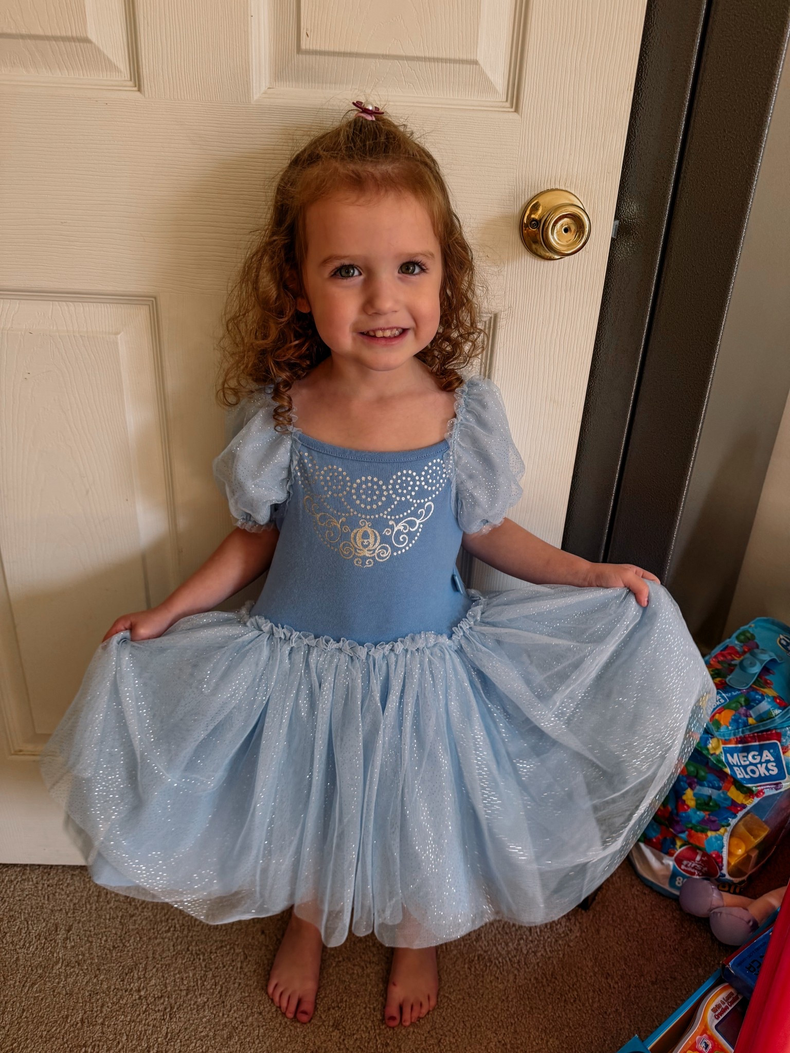 someone is ready for the ball! ✨🤍 need this dress in every princess!! She has loved wearing this one & Ariel all over the house! 

#LTKBaby #LTKKids #LTKU