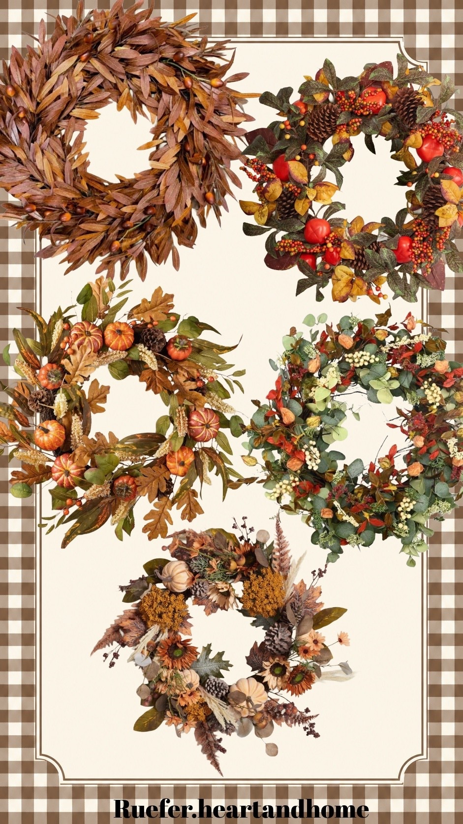 Fall wreaths on sale now. And, these have 4 star reviews and above. Large autumn wreath, eucalyptus wreath, pumpkin wreath, brown wreath.

#LTKSeasonal #LTKHome #LTKSaleAlert