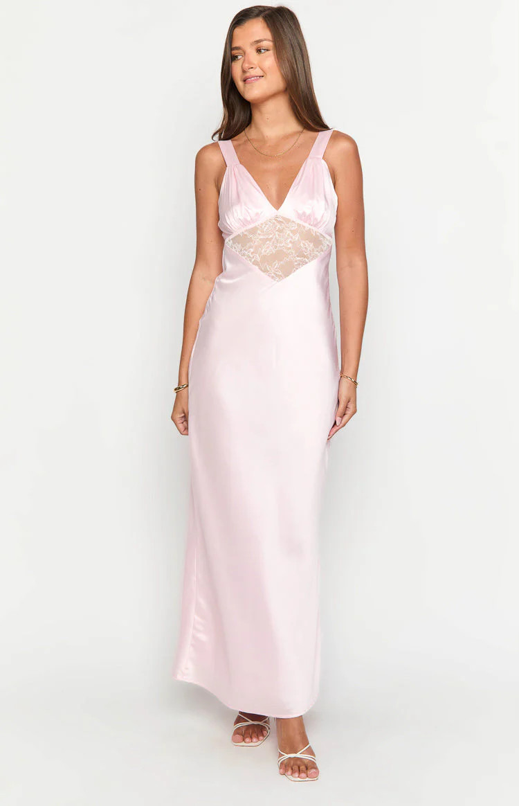 Nolan Light Pink Maxi Dress | Beginning Boutique | Beginning Boutique (US)