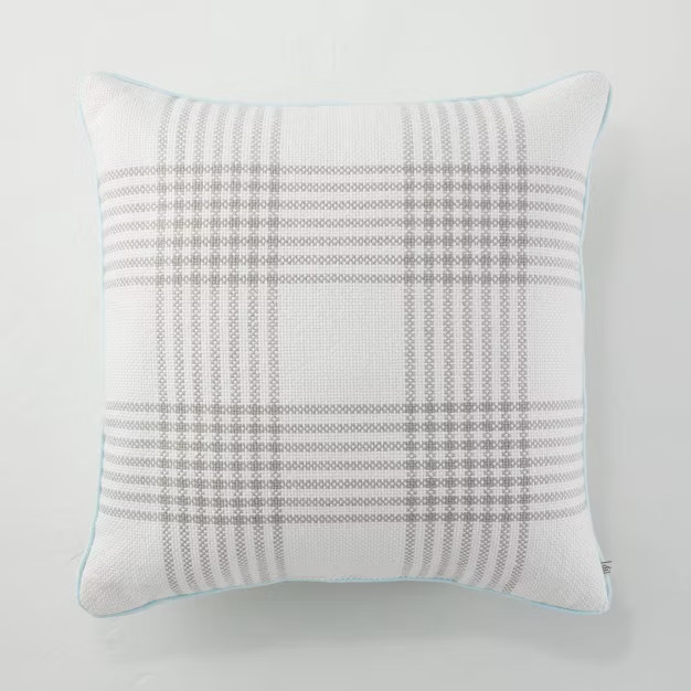 Plaid Indoor/Outdoor Throw Pillow - Hearth & Hand™ with Magnolia | Target
