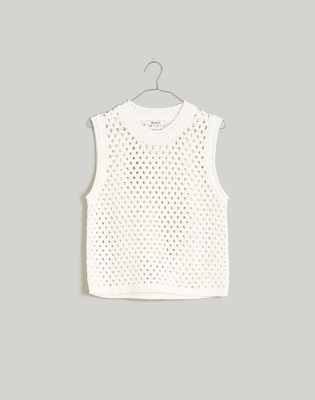 Open-Stitch Crop Sweater Vest | Madewell