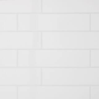 Daltile Restore 3 in. x 12 in. Ceramic Bright White Subway Tile (12 sq. ft. / Case)-RE15312HD1P2 ... | The Home Depot