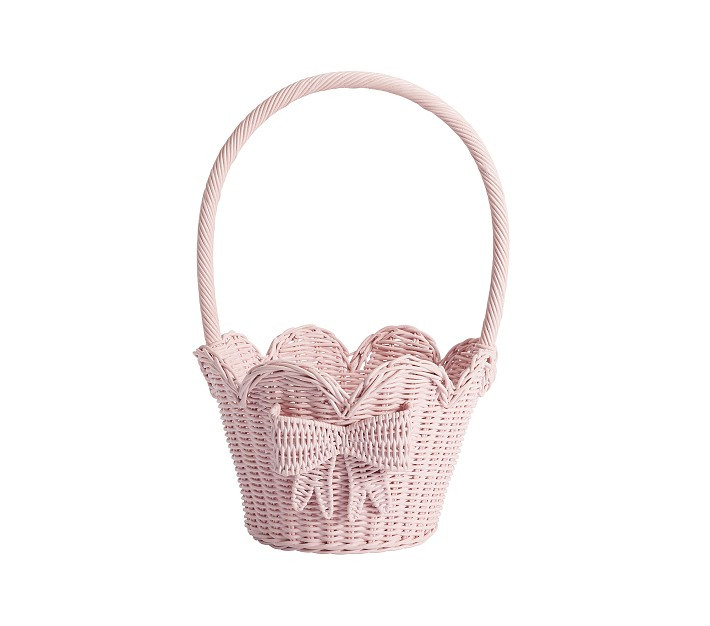 Rattan Scallop Easter Basket | Pottery Barn Kids