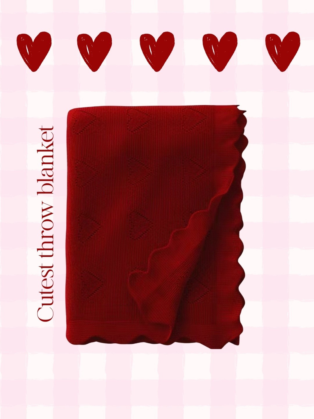 The cutest little throw blanket for just a hint of red for Valentine’s Day! 

#LTKHome #LTKSeasonal