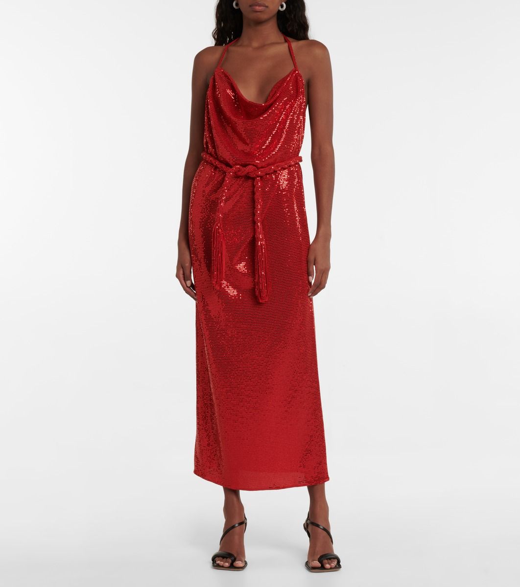 Sequin-embellished midi dress | Mytheresa (US/CA)