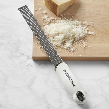 The Microplane grater originated as an excellent smoothing tool for woodworkers, which proved to be an indispensable grating tool for cooks. This version of the American-made tool quickly zests citrus fruits and grates even the hardest Parmigiano-Reggiano cheese.

#LTKSeasonal #LTKGiftGuide #LTKhome