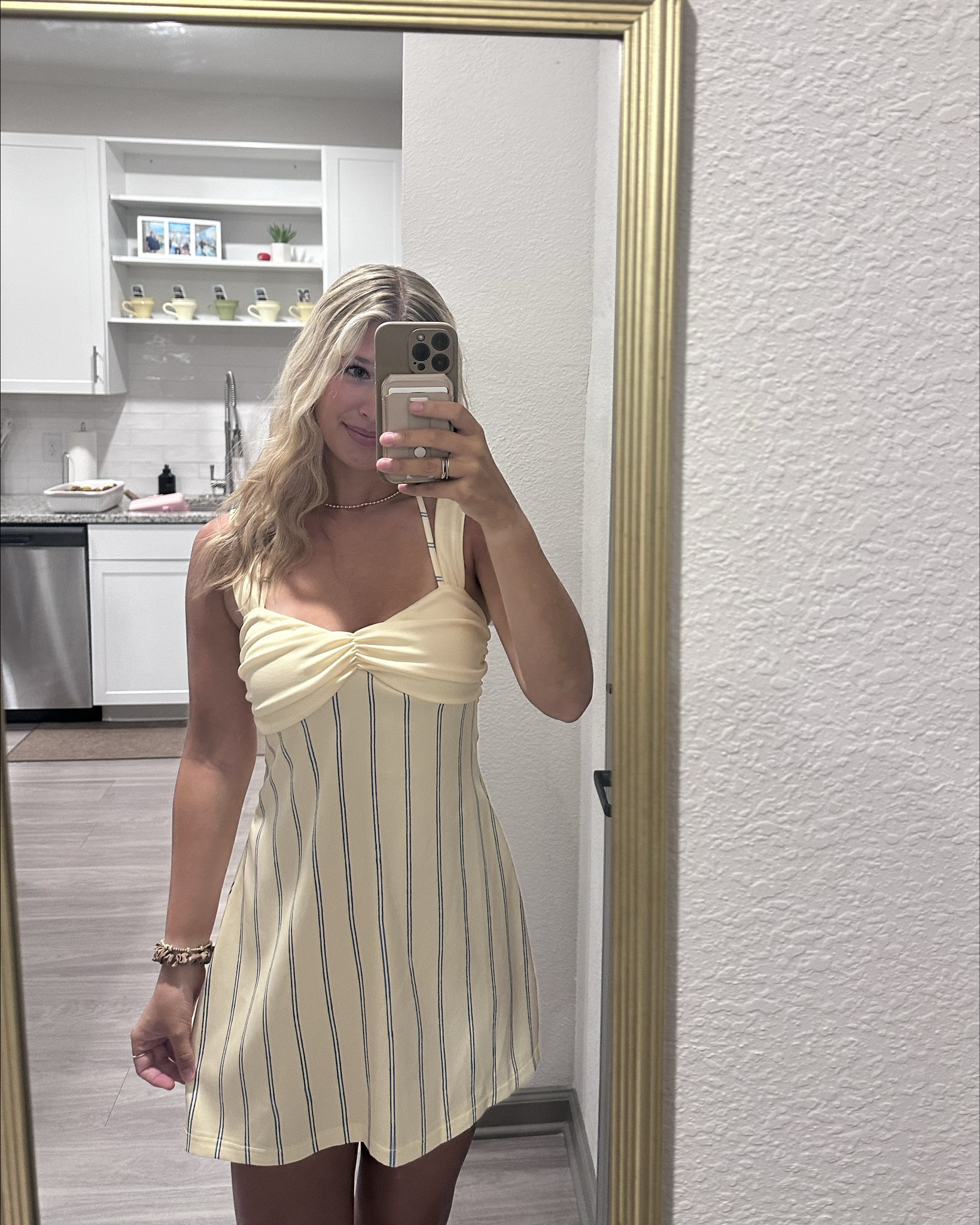 Adorable butter yellow and blue dress! This dress is affordable and perfect for hot weather! It is also great quality for the price. 

#LTKSeasonal #LTKootd