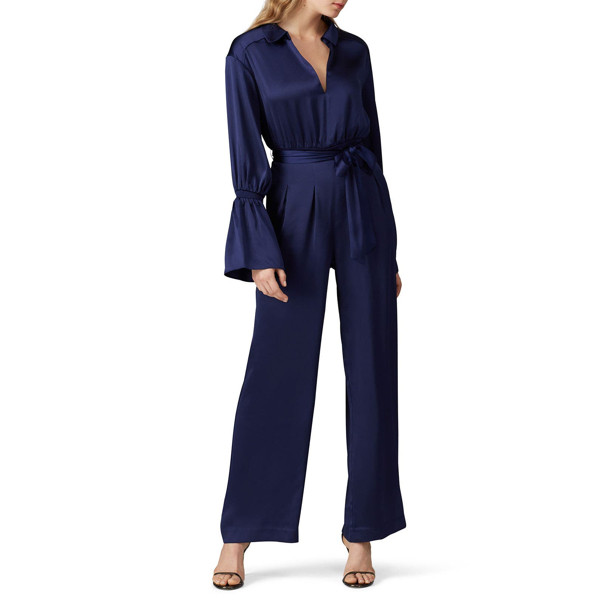 Three Floor Brigitte Jumpsuit blue | Rent the Runway
