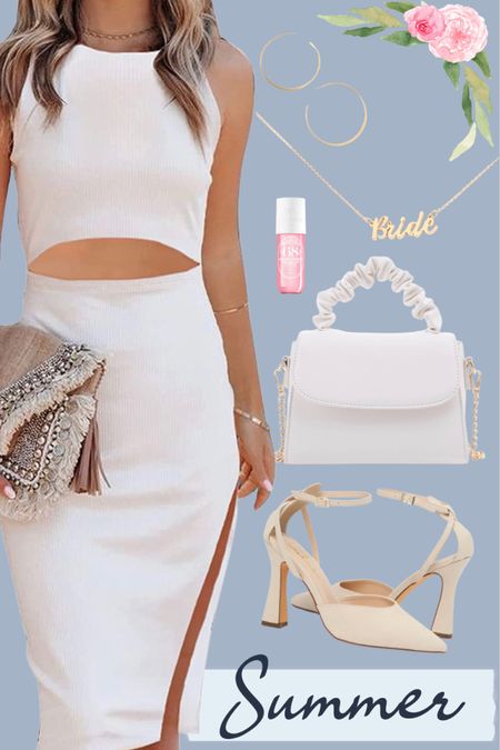 Summer outfit for the bride to be.

#wedding #whitedress #sandals #vacationoutfit #summerdresses

#LTKstyletip #LTKSeasonal #LTKwedding