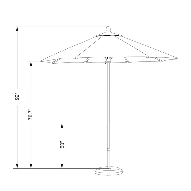 Ausonio Market Umbrella | Wayfair North America