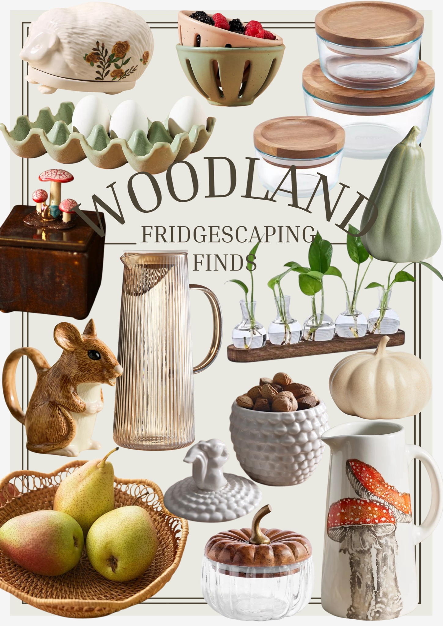 Woodland Fridgescaping Finds

Fridgescaping decor, Fridgescape decor, fridge decor, refrigerator decor, fridge organization, refrigerator organization, kitchen organization, kitchen decor, hedgehog butter dish, fall decor 2024, sage egg crate, sage egg tray, mushroom box, mushroom trinket box, mouse out her, woodland decor, rattan basket, pretty fruit basket, amber glass pitcher, pitcher with lid, glass pumpkin container, white, squirrel container, white squirrel, canister, red mushroom picture, ceramic picture, decorative, pumpkin, beige, pumpkin, sage, gourd, decorative gourd, wooden propagation station, wooden propagation tray, wooden food, storage, glass food, storage, glass leftover storage with wood lid, sage berry basket, pink berry basket

#LTKFindsUnder100 #LTKSeasonal #LTKHome