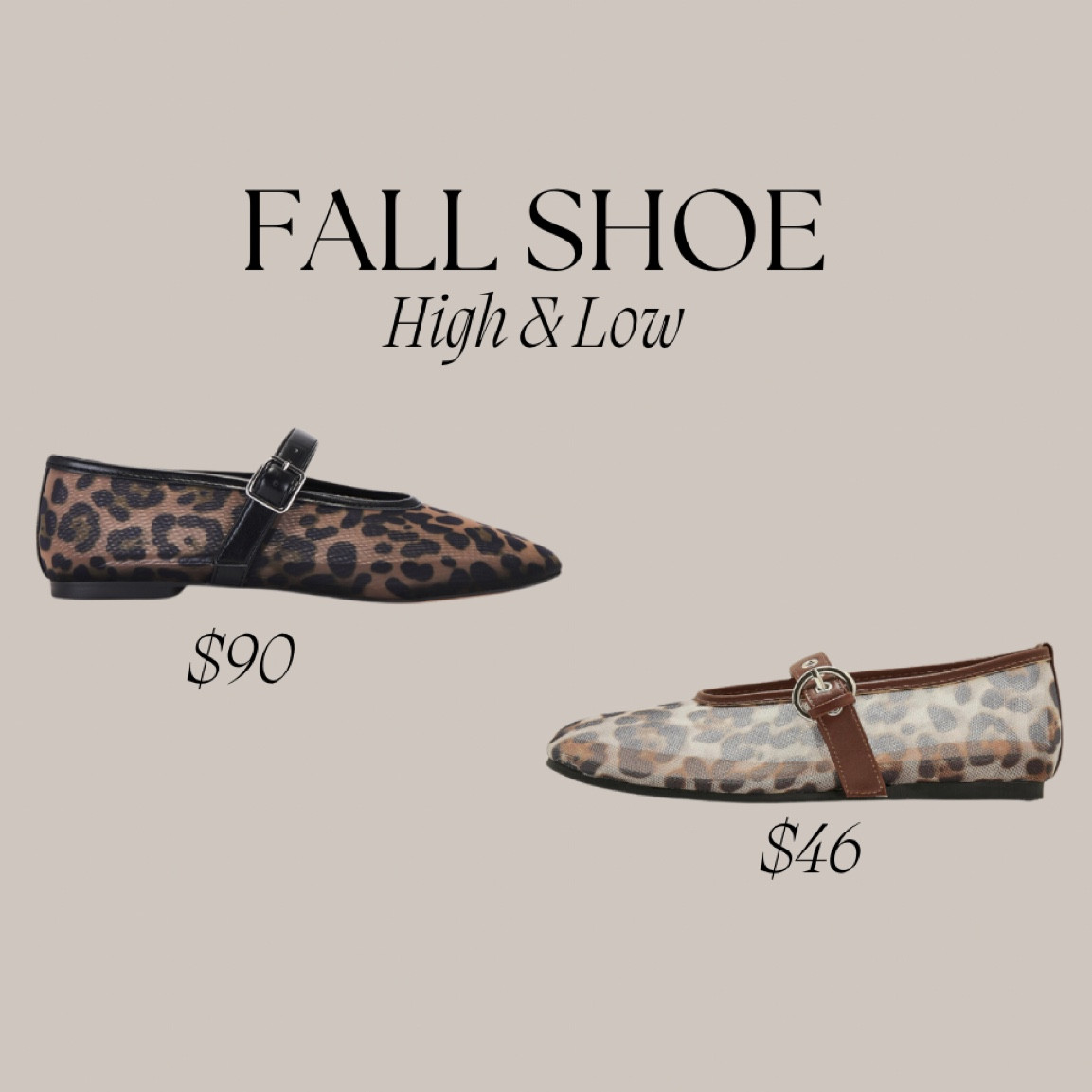 Leopard flats for fall — high and low!

#LTKFindsUnder50 #LTKSeasonal #LTKFindsUnder100