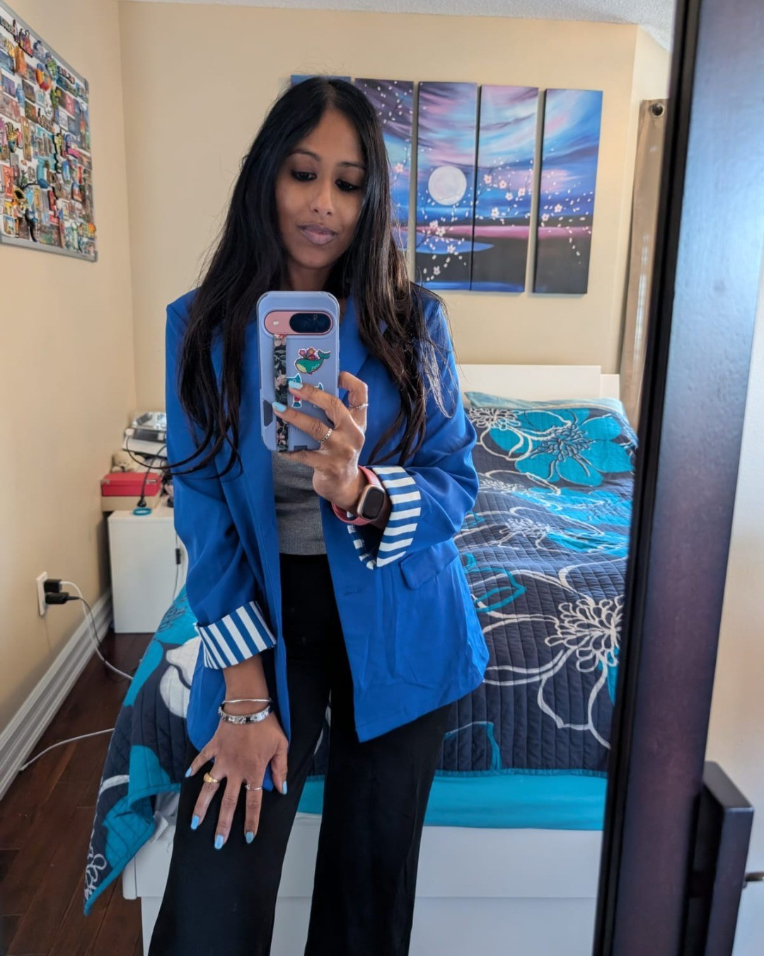 Blue blazer, blazer, dress pants, work wear, office wear, professional fit

#LTKworkwear #LTKstyletip #LTKsale