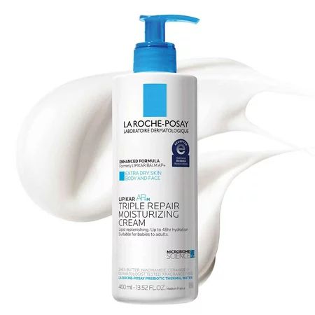 La Roche-Posay Lipikar Triple Repair Moisturizing Body Cream Body Lotion and Moisturizer for Dry Ski | Walmart (US)