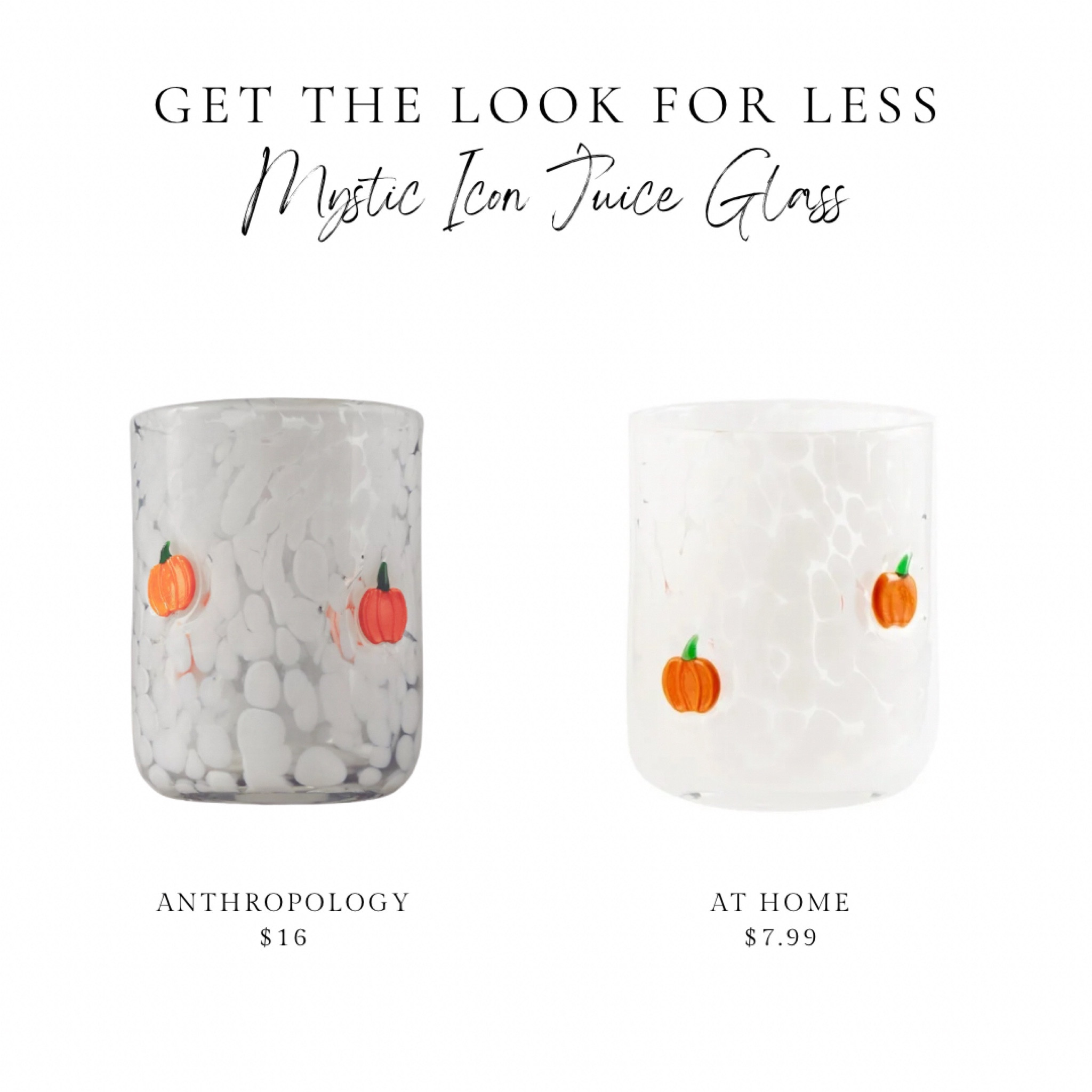 Anthropology, Mystic, icon juice, glass, at home home, spun harvest, white, pumpkin icon, double old-fashioned glass, pumpkin glass, designer look for less, designer, dupe, anthropology look for less, anthropology, dupe, barware, Halloween barware

#LTKFindsUnder50 #LTKHome #LTKSeasonal