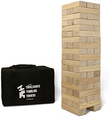 Yard Games Giant Tumbling Timbers with carrying case starts at 2.5-feet tall and builds to 5-feet | Amazon (US)