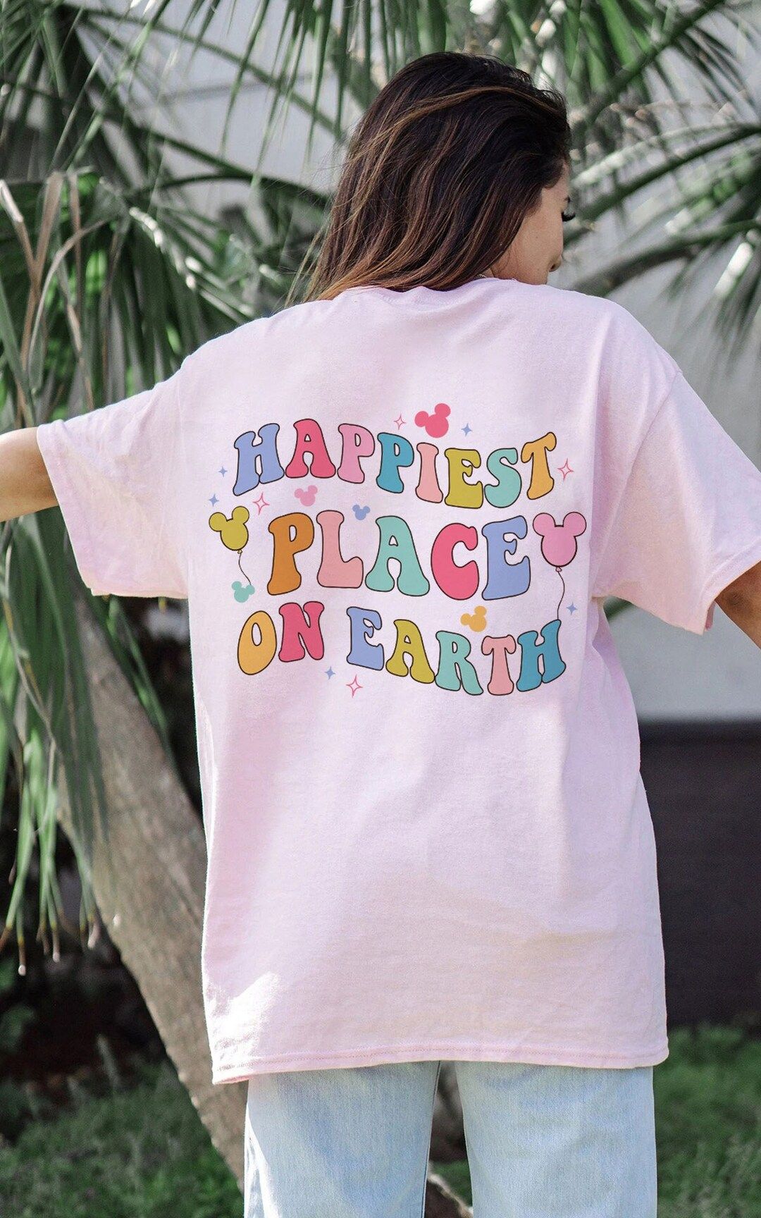 Happiest Place on Earth Shirt Cute Disney Shirt Disneyland - Etsy | Etsy (US)