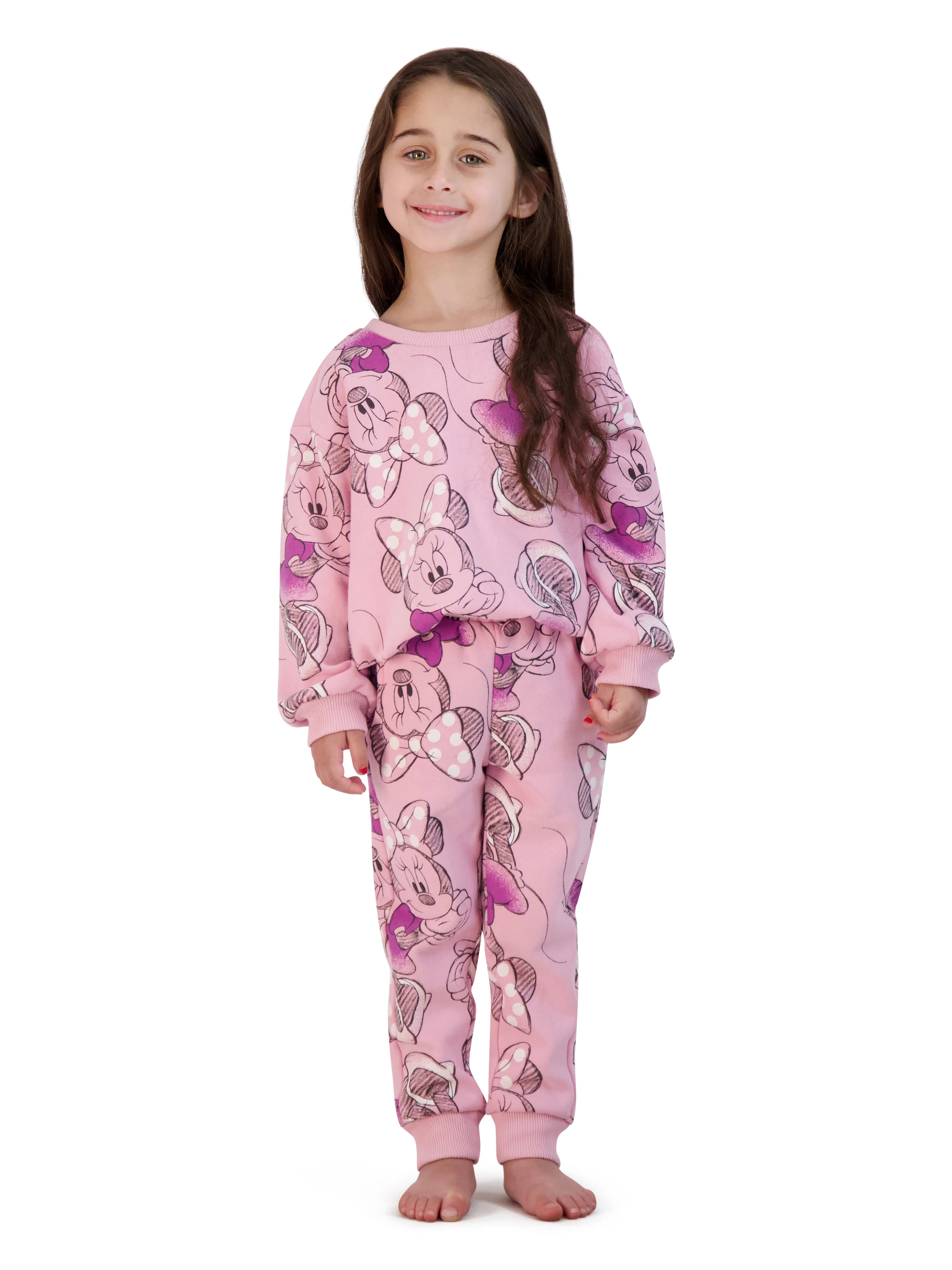 Minnie Mouse Toddler Girls Jogger Set, Sizes 18 Months-5T | Walmart (US)