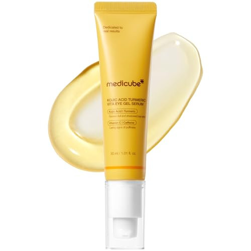 medicube Eye Serum with Kojic Acid Turmeric | All-Day Brightening Eye Gel Serum | Refreshing Eye Care with Vitamin C, Retinol & Caffeine | Hydrating & Cooling Formula | Korean Skincare, 1.01 fl.oz | Amazon (US)