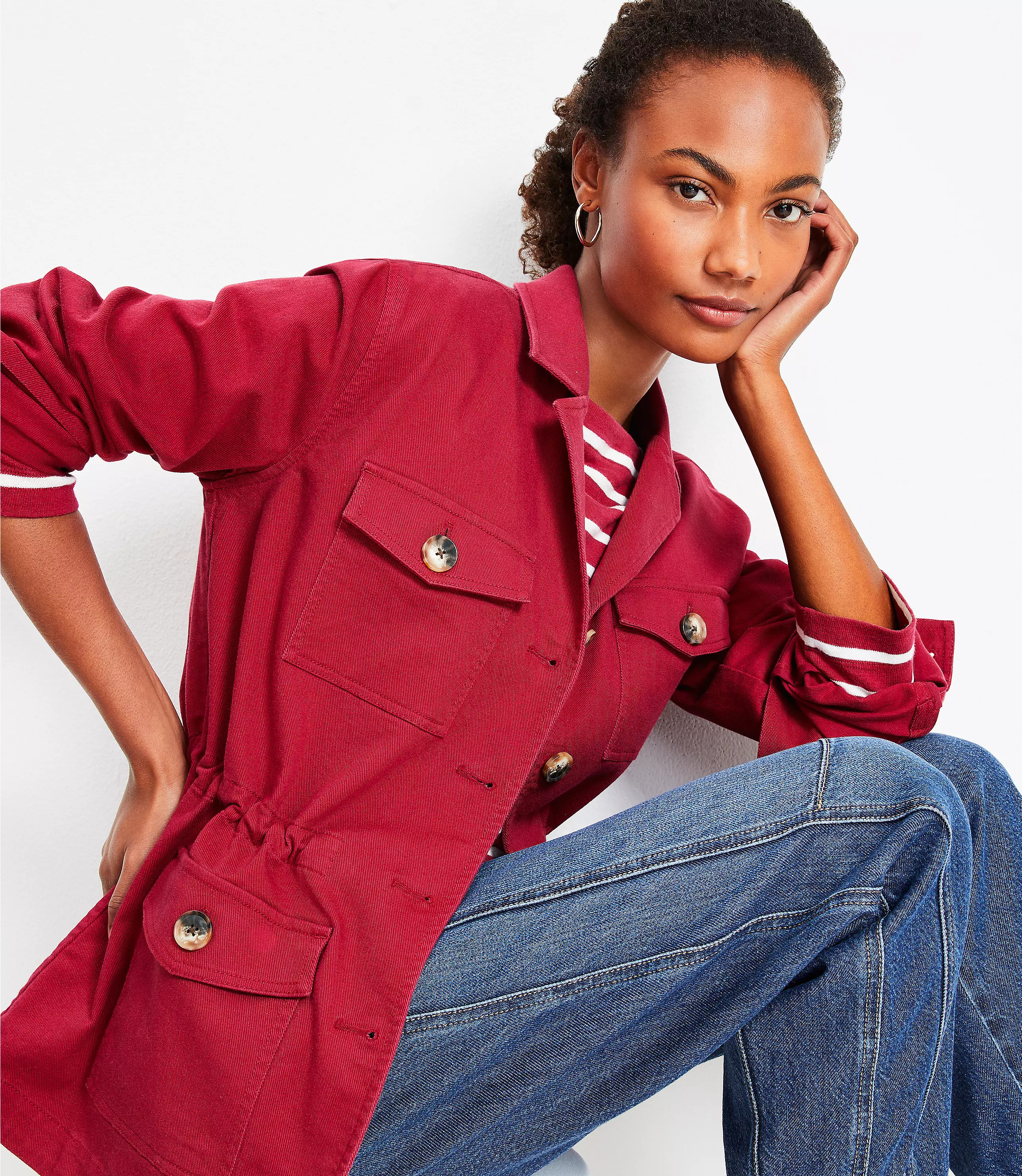 Oversized Utility Jacket | LOFT