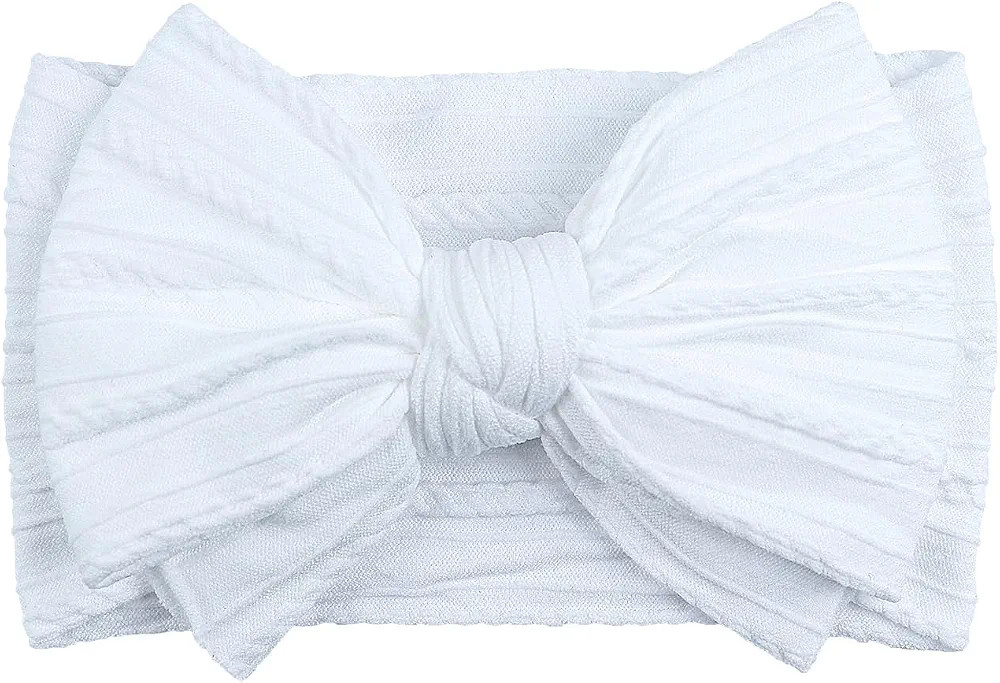 LemonSpace Handmade Baby Girls Bows Soft Stretchy Nylon Hair Bands Hair Accessories Baby headband... | Amazon (US)