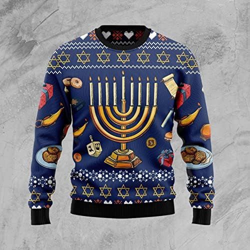 Amazon.com: Jewish Hanukkah Ugly Christmas Sweater Unisex Unisex Men Women Gift, Couples Matching... | Amazon (US)