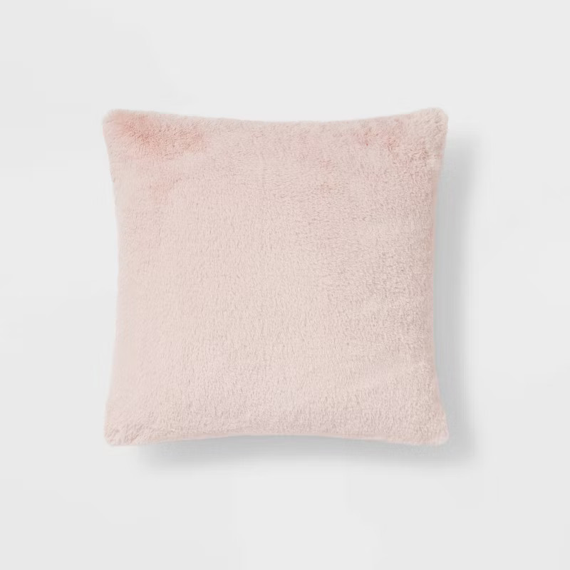 Faux Rabbit Fur Throw Pillow - Threshold™ | Target