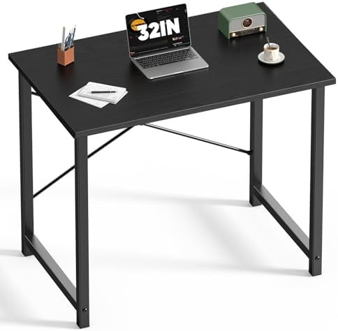 DUMOS 32 Inch Office Small Computer Desk Modern Simple Style Writing Study Work Table for Home Be... | Amazon (US)