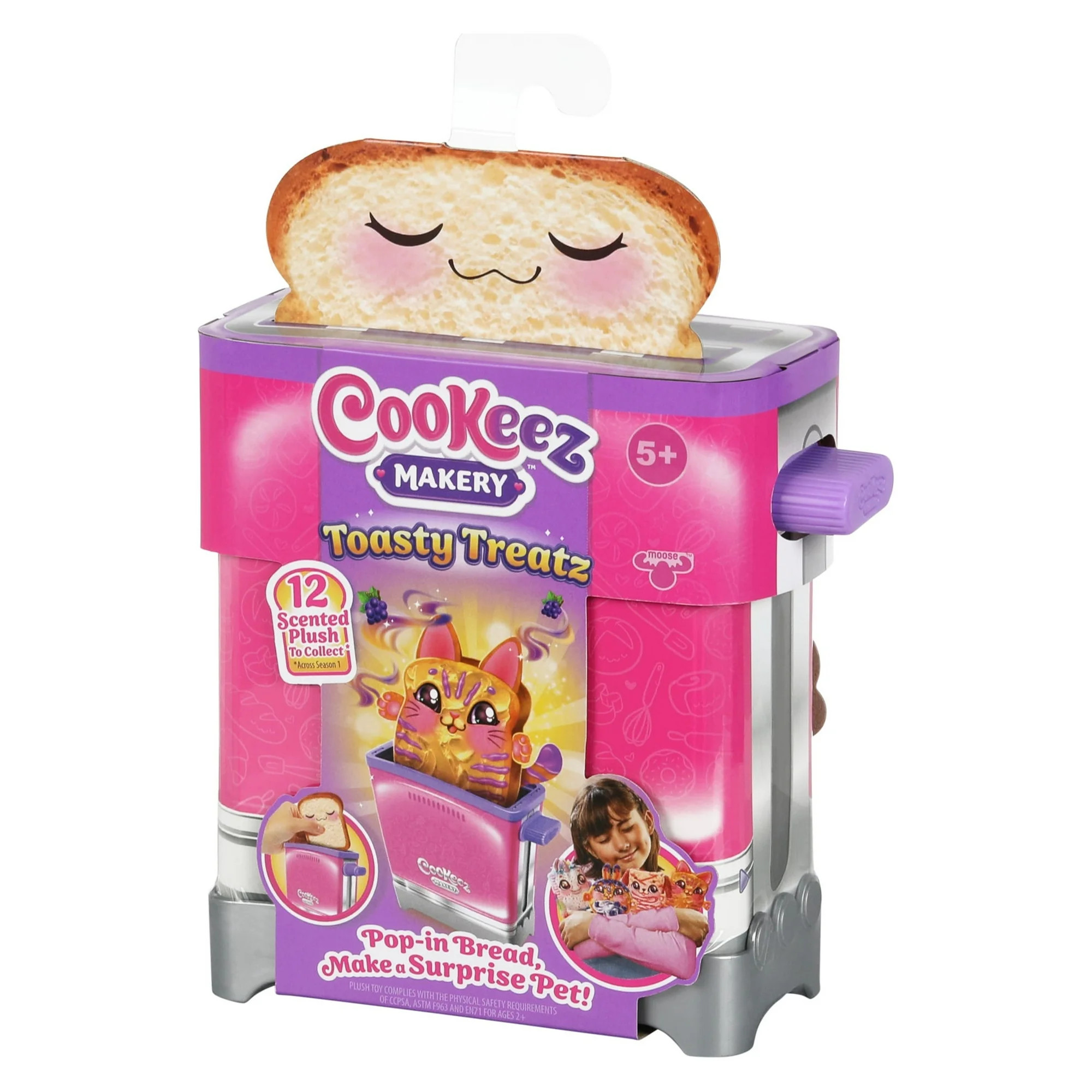 Cookeez Makery Toasty Treatz Toaster with Scented Plush, Styles Vary, Ages 5+ | Walmart (US)
