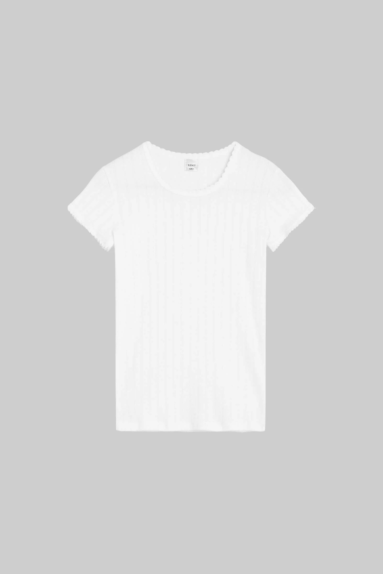 Pointelle Slim Fit Tee | LESET