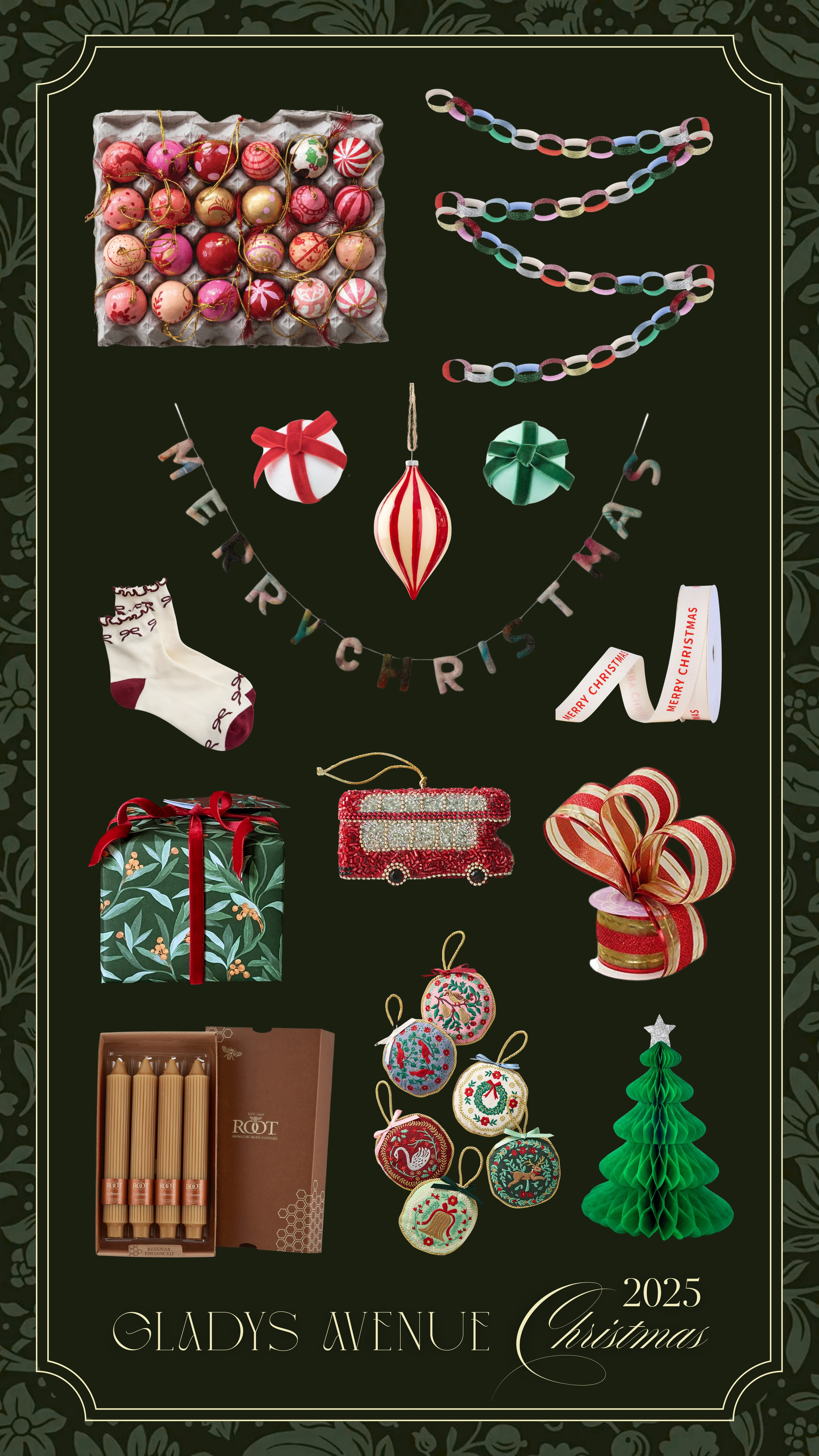Cozy, charming, and whimsical English inspired Christmas ribbons, wrapping paper, and decor. 

 

#LTKGiftGuide #LTKHoliday #LTKSeasonal