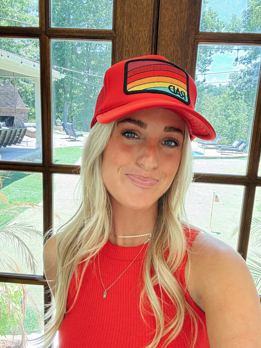 Rad Trucker Hat - Red | cocolillys