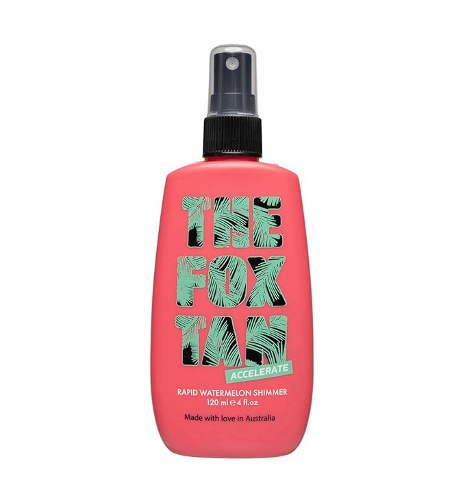 The Fox Tan Rapid Watermelon Shimmer, Natural Tanning Accelerator For Darker & Long-Lasting Tans,... | Amazon (US)