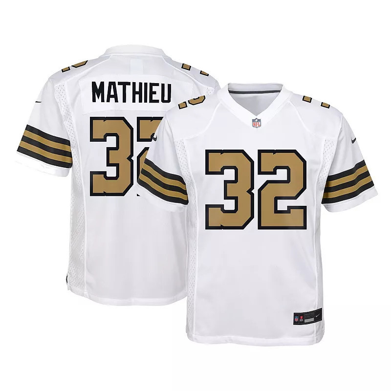 Youth Nike Tyrann Mathieu White New Orleans Saints Team Game Jersey, Boy's, Size: YTH Medium | Kohl's