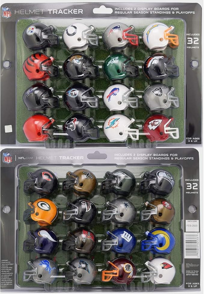 New Riddell 32 Piece NFL Helmet Tracker Set - gumball size helmets - All NFL current Logo's - New... | Amazon (US)