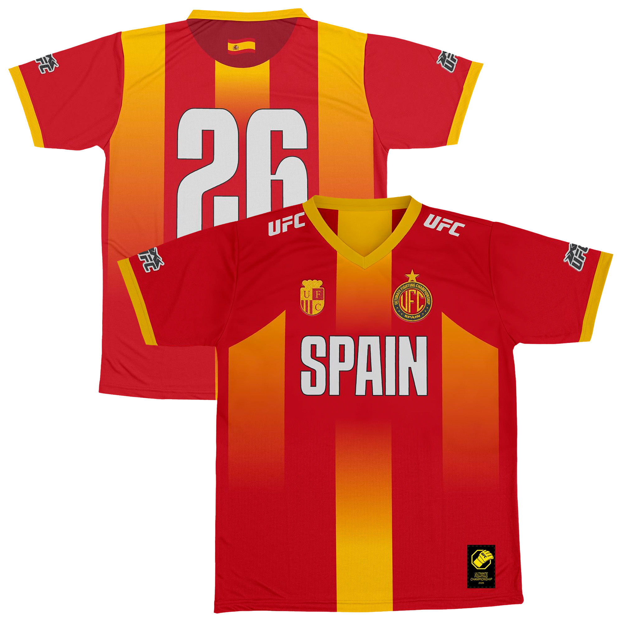 Men's UFC Red Global Affinity Spain Soccer Fashion Jersey | Fanatics