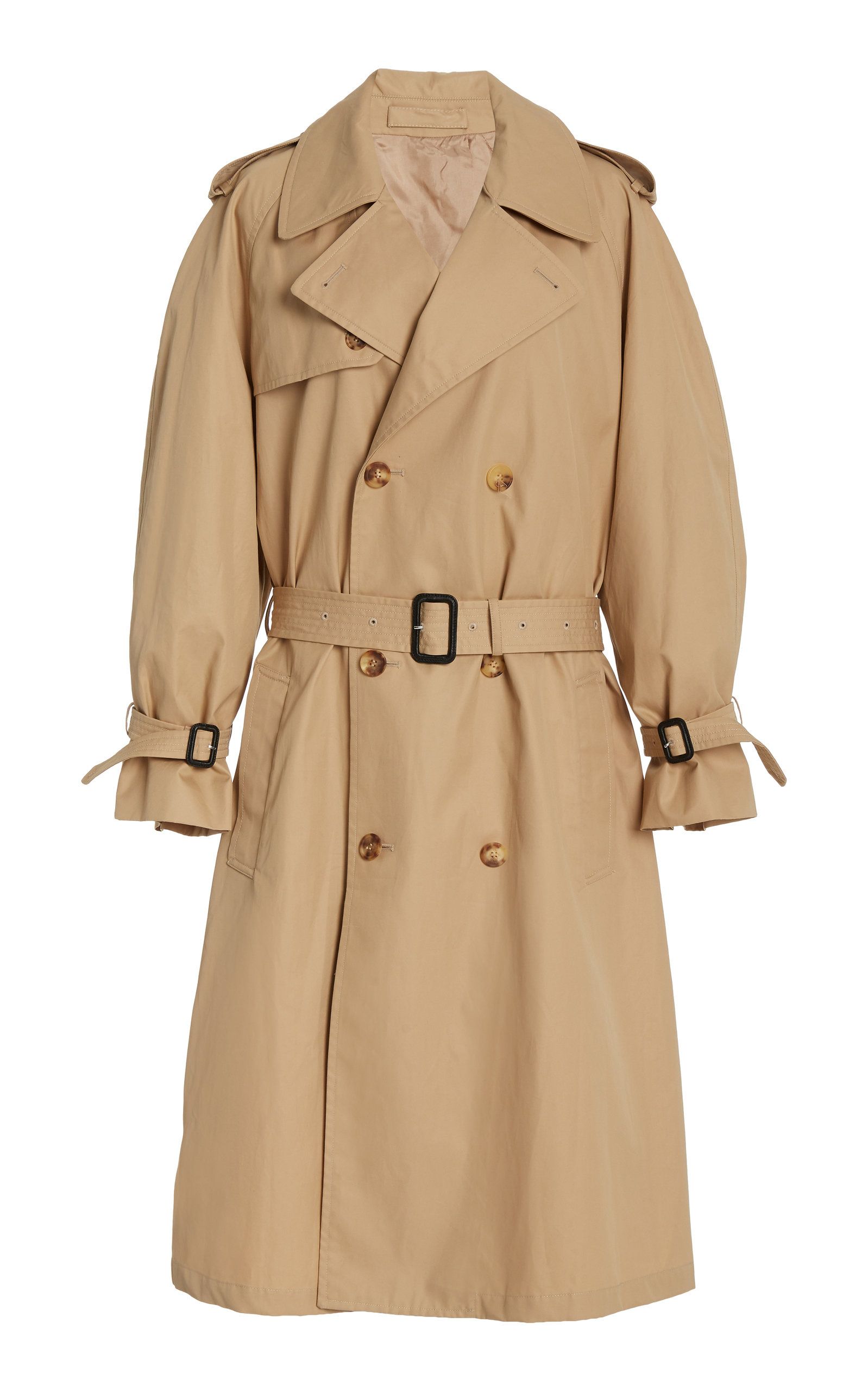 Cotton Gabardine Double-Breasted Trench Coat | Moda Operandi (Global)