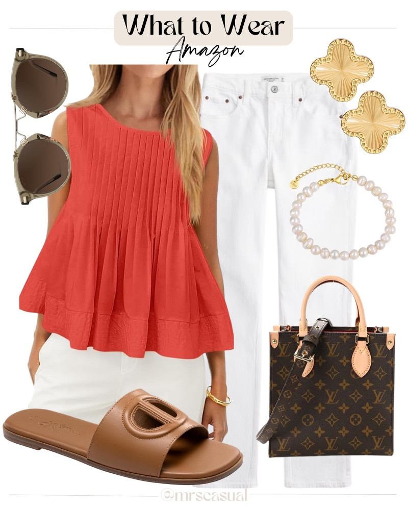 A red top + white jeans for spring might be my new favorite combo ❤️ Who loves this look?

#LTKOver40 #LTKSeasonal #LTKmomlife