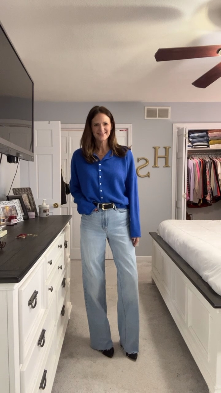 These best seller jeans are on sale right now for under $40!👖All sizes in stock! Size down one or two sizes. I got the longs to wear with heels or boots for a perfect date night outfit, I’m 5’9 for my tall girlies!

Jeans: size 4L; cardigan: size S

#LTKOver40 #LTKmomlife #LTKootd