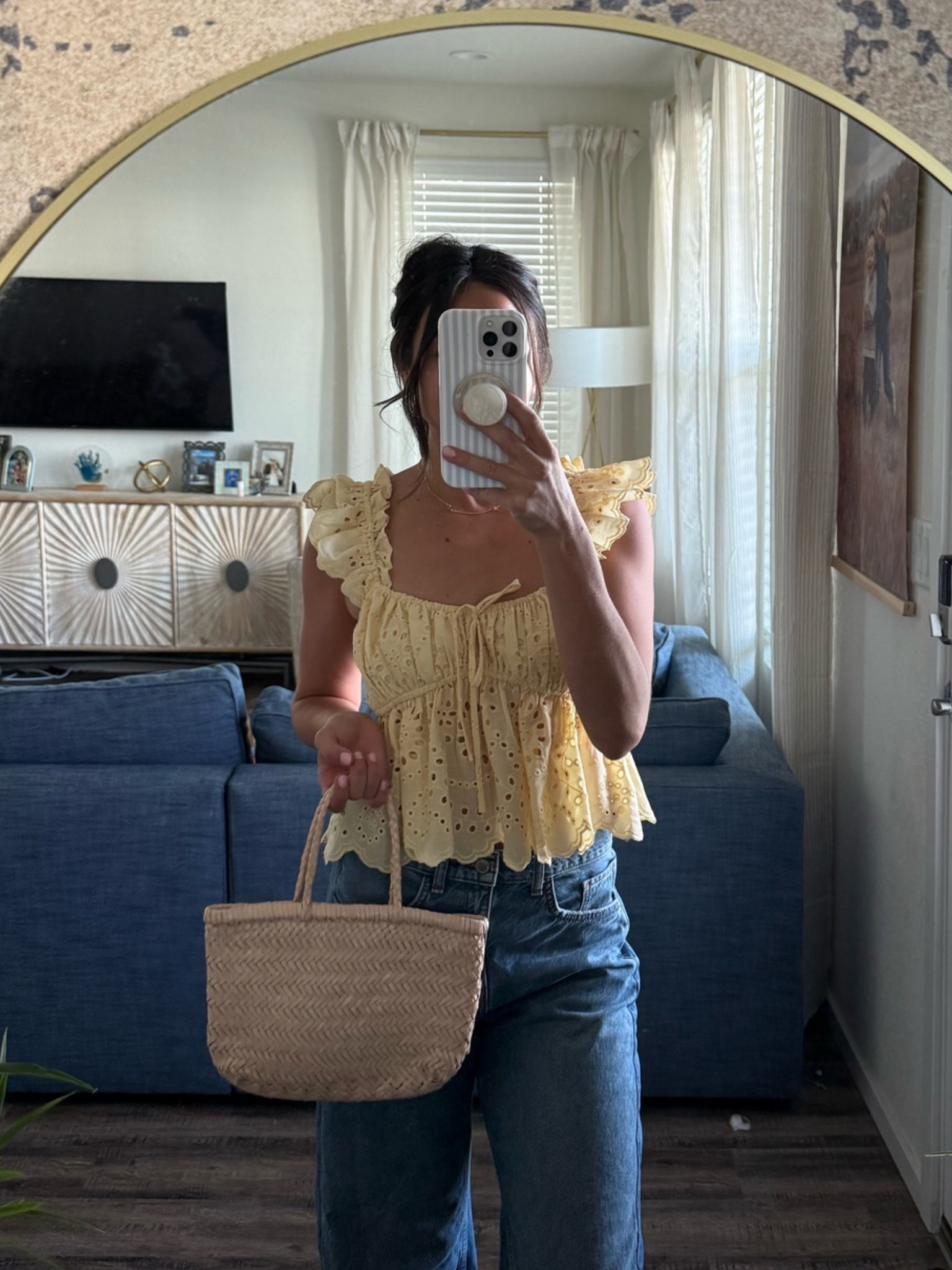 Date night casual with this feminine flirty tank and barrel jeans from rent the runway

#LTKxMadewell #LTKgrwm #LTKdayinmylife