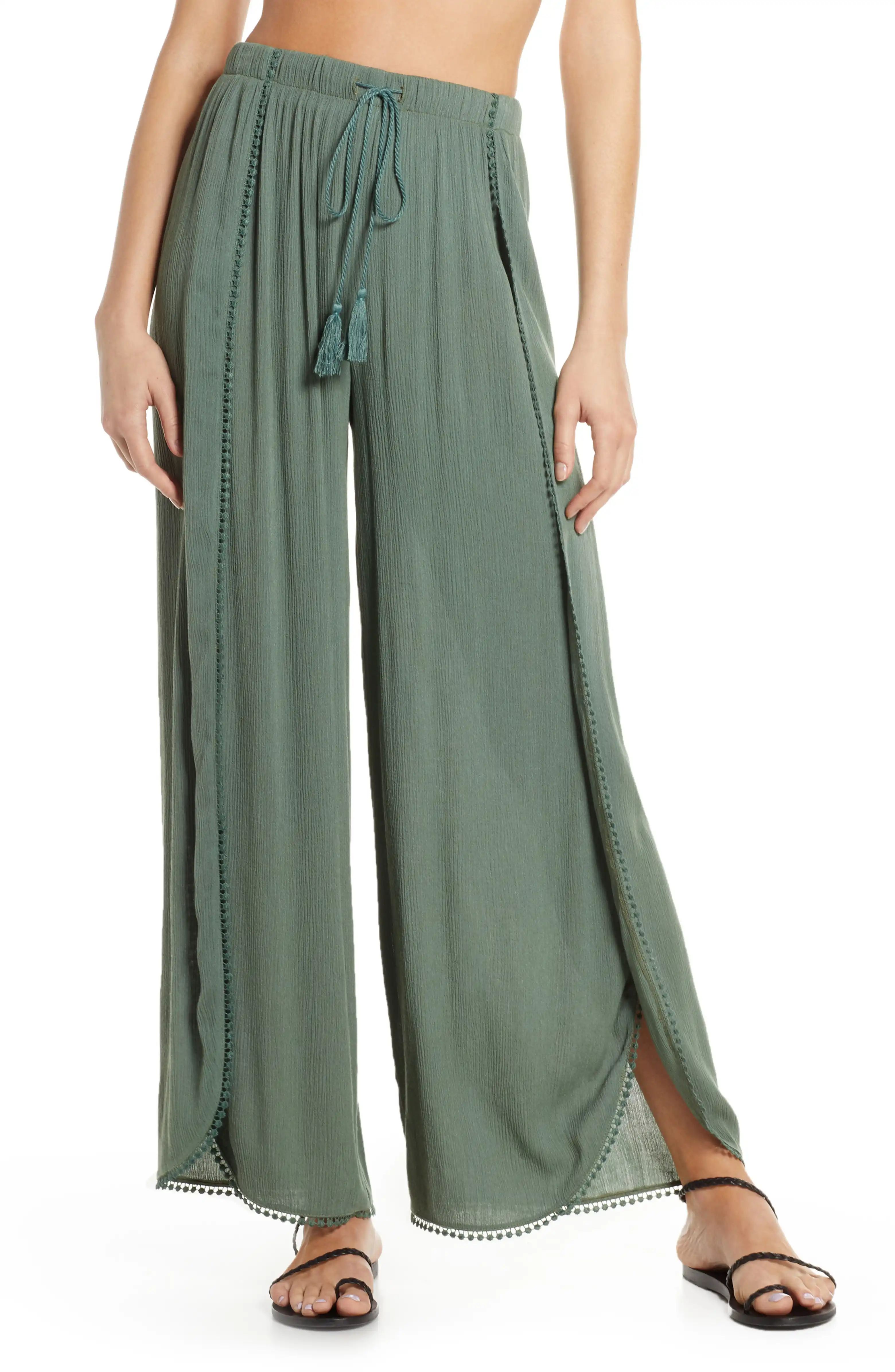 Ana Smocked Split Leg Pants | Nordstrom