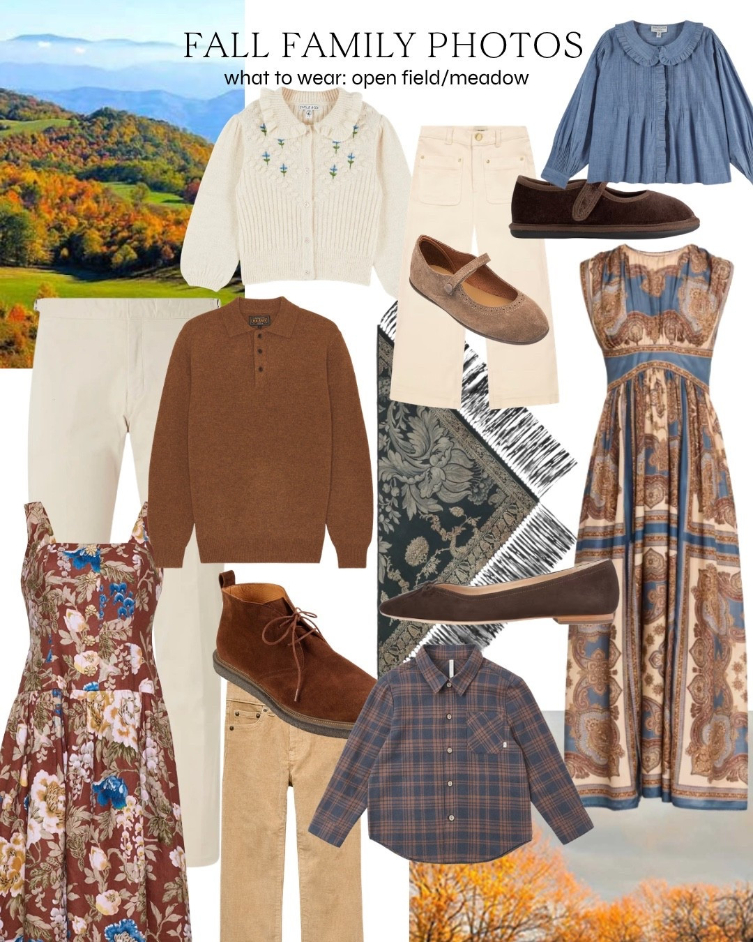 Fall family photo outfits in blue, chocolate and cream 🍂 Linked Mom’s dresses to start with and coordinating items for the rest of the family to go with!

#LTKmomlife #LTKSeasonal #LTKKids