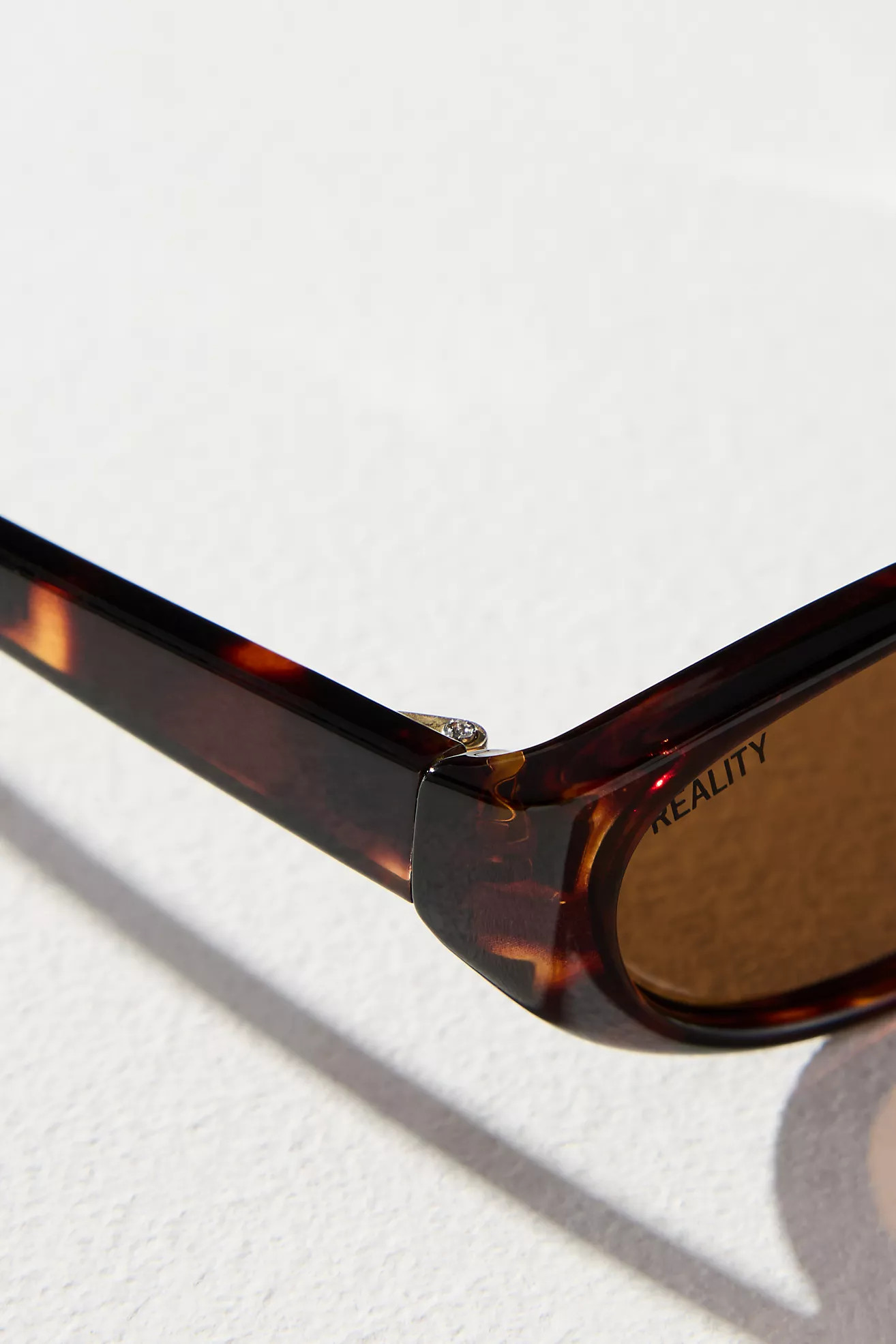 Reality Eyewear Velvet Kitten Slim Oval Sunglasses | Anthropologie (US)