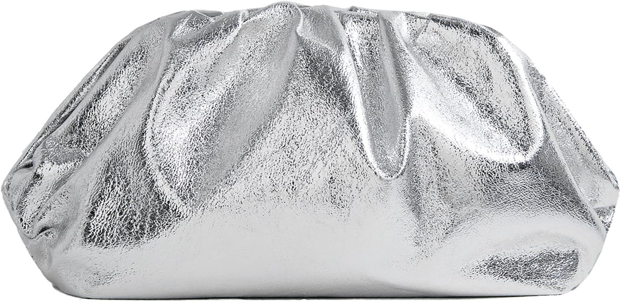 PHILOMENA Dressy Vegan Leather Clutch Purse for Women, Soft Pleated PU Evening Purse for Weddings... | Amazon (US)