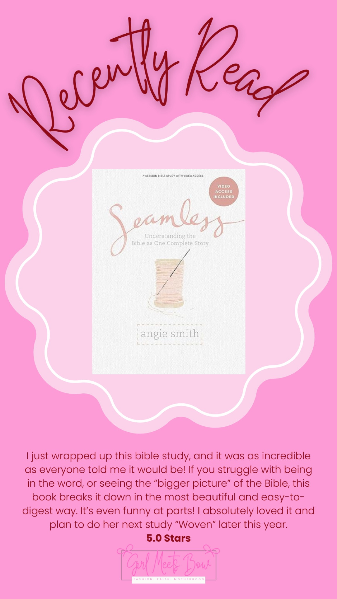 Just finished reading seamless - 5 stars !