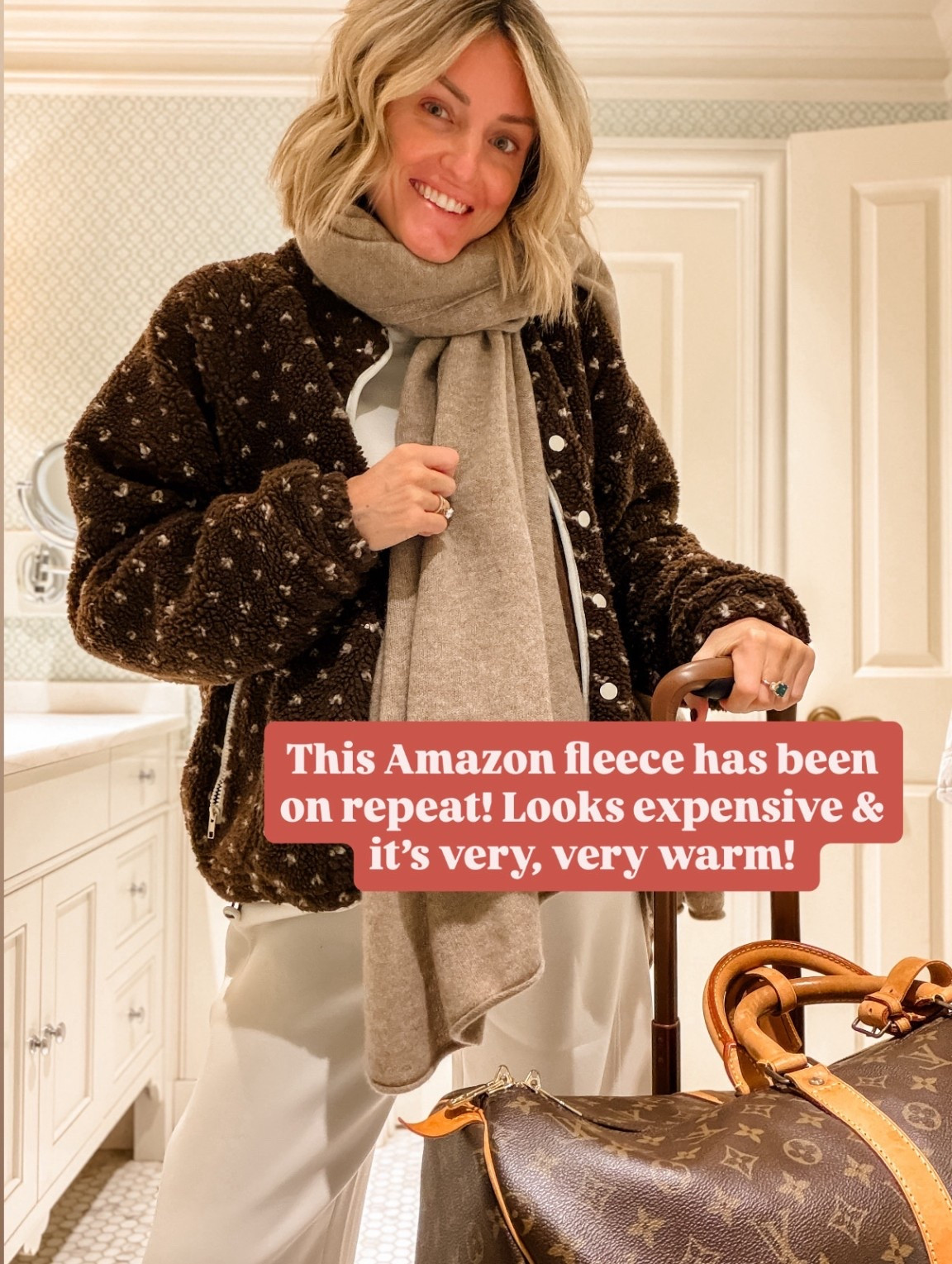 This Amazon fleece definitely kept me warm last weekend! I can’t believe the price!

Loverly Grey, Amazon find, Amazon fashion, Sherpa jacket, brown jacket 

#LTKGiftGuide #LTKFindsUnder50 #LTKTravel